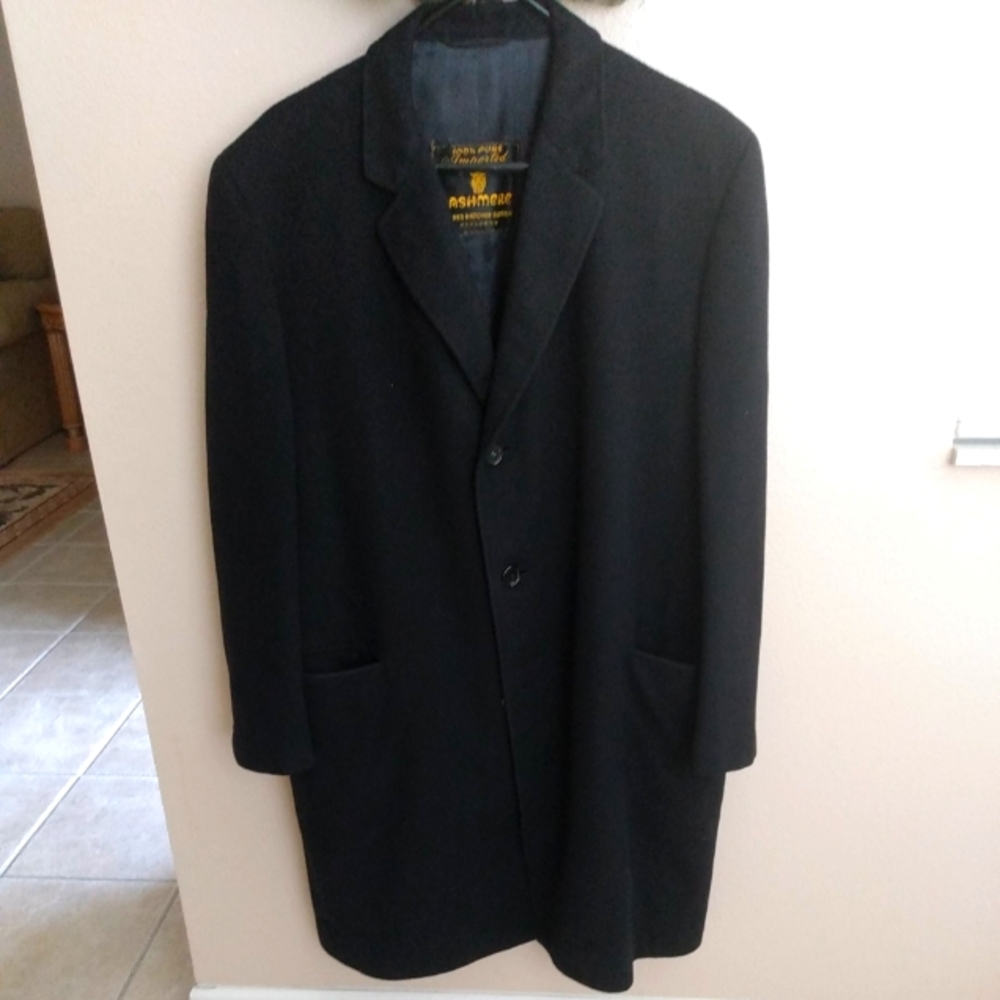 Hughes Hatcher Suffering 100% CASHMERE LONG DRESS COAT